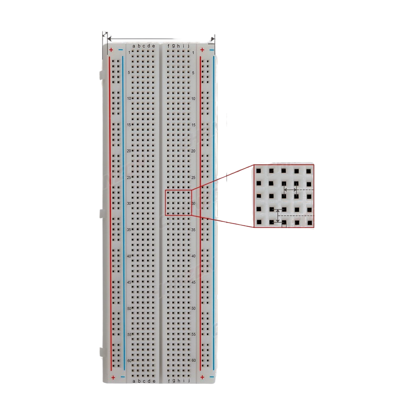 830 Tie-Points Transport Breadboard