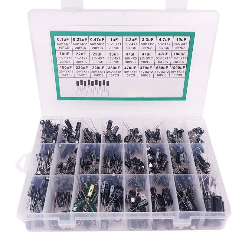 0.1-1000uf Electrolytic Capacitor Kit