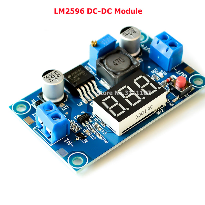 LM2596 4-40V to 1.25-37V 5/12V Step Down DC-DC