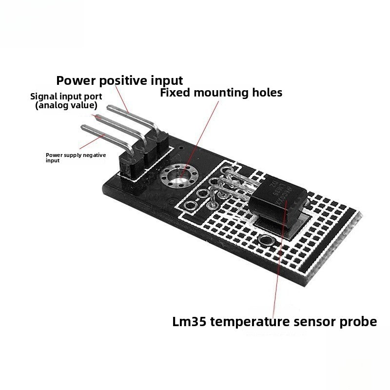 LM35D 4-30V Digital Linear Temp Sensor