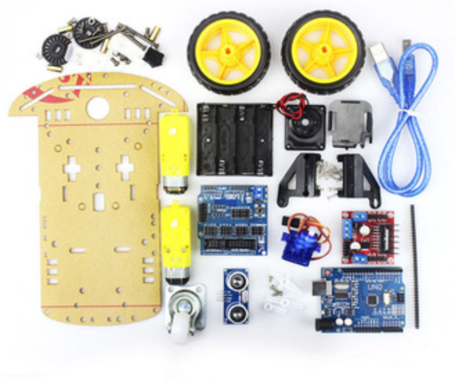 2W Ultrasonic Robot Car