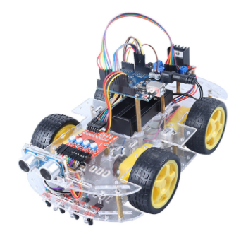 4W Ultrasonic Robot Car